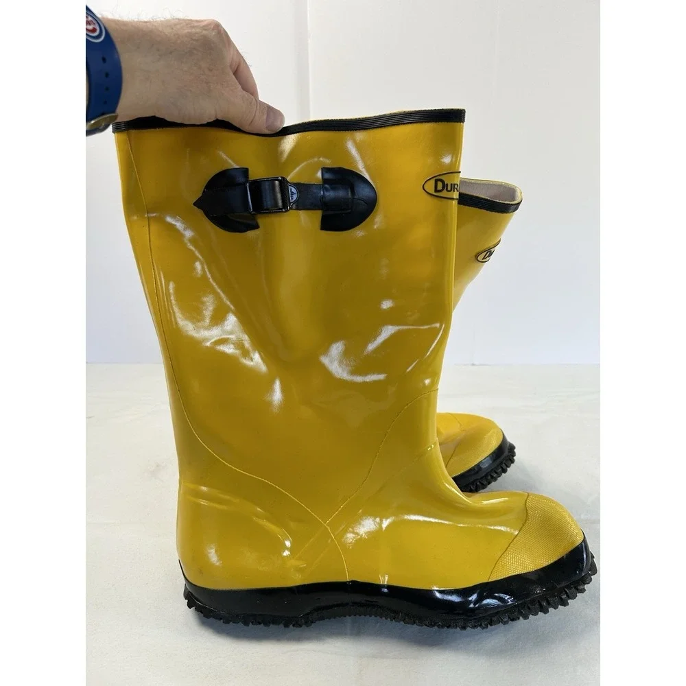 Uline Rubber Boots Yellow Durawear Size 12 S-10486
